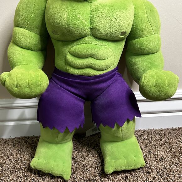 Incredible Hulk Marvel Plush 16 Inch Jointed Arms fully rotate Disney store - Picture 4 of 13